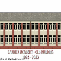 Buy canvas prints of Carrick Academy - Front Elevation by Ross McNeillie