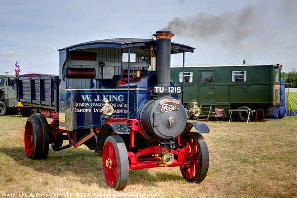 Foden Steam Lorry Picture Board by Ross McNeillie