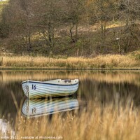 Buy canvas prints of Boat on Loch Barnshean by Ross McNeillie