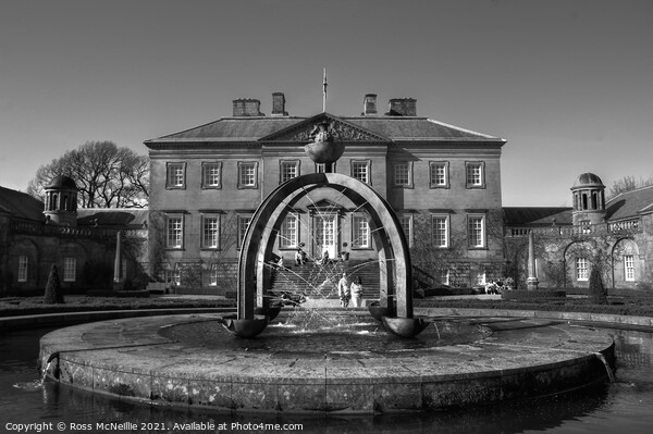Dumfries House Fountain Court Picture Board by Ross McNeillie