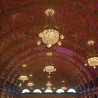 Buy canvas prints of The Empress Ballroom Blackpool - Ceiling by Ross McNeillie