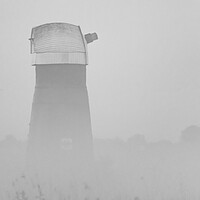 Buy canvas prints of Windmill in the mist by Dorringtons Adventures