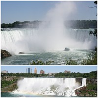 Buy canvas prints of Niagara Falls, Ontario and New York United States  by Michael Butler