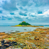 Buy canvas prints of Low tide at Saint Michael’s Mount  by Ian Stone