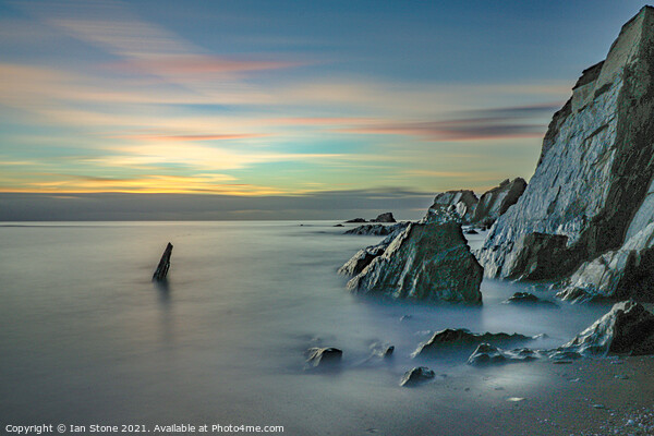 Breathtaking Sunset over Rocky Seascapes Picture Board by Ian Stone