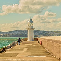 Buy canvas prints of Majestic Lighthouse Amidst Windy Brixham Day by Ian Stone