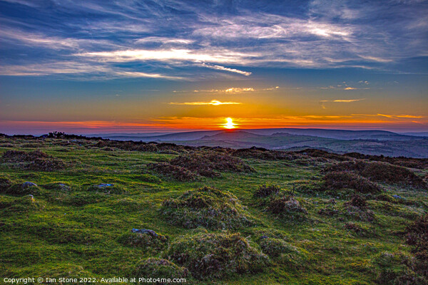 Dartmoor sunset  Picture Board by Ian Stone