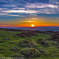 Buy canvas prints of Dartmoor sunset  by Ian Stone