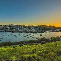 Buy canvas prints of Serene Salcombe Sunset by Ian Stone