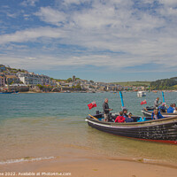 Buy canvas prints of Salcombe and East Portlemouth ferry boats. by Ian Stone