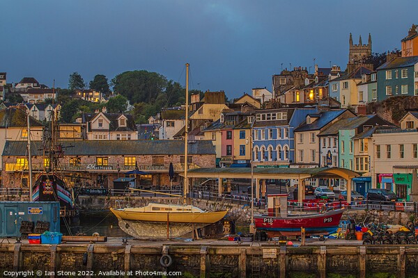 Serene Sunrise at Brixham Harbour Picture Board by Ian Stone