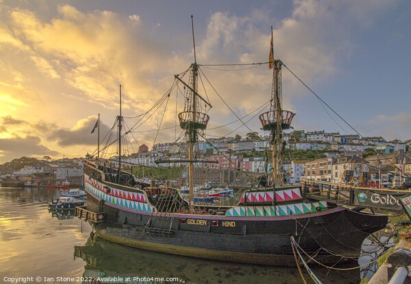 The Golden Hind of Brixham  Picture Board by Ian Stone