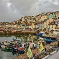 Buy canvas prints of Serene Brixham Harbour by Ian Stone