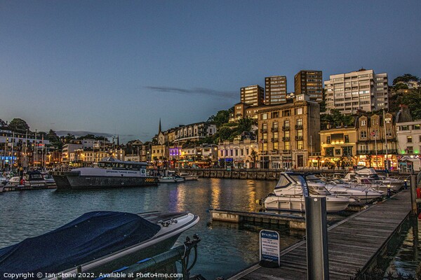 Torquay at Dusk. Picture Board by Ian Stone