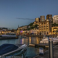 Buy canvas prints of Torquay at Dusk. by Ian Stone