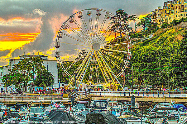 Ferris Wheel sunset  Picture Board by Ian Stone