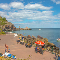 Buy canvas prints of Ansteys Cove, Torquay  by Ian Stone