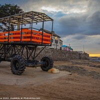 Buy canvas prints of Sea tractor of Burgh island  by Ian Stone