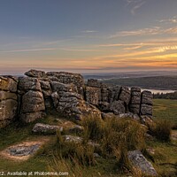 Buy canvas prints of Majestic Sunset over Sheeps Tor by Ian Stone