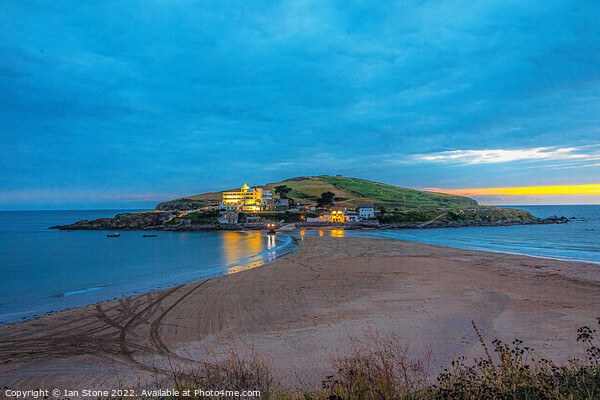 Burgh island at night  Picture Board by Ian Stone