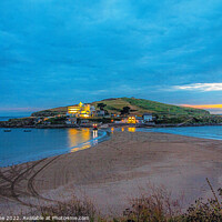 Buy canvas prints of Burgh island at night  by Ian Stone