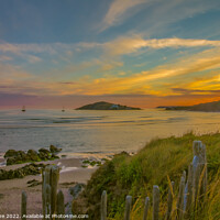 Buy canvas prints of Majestic Sunset over Burgh Island by Ian Stone