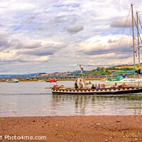 Buy canvas prints of Shaldon and Teignmouth panorama  by Ian Stone