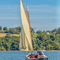 Buy canvas prints of Sailing on the Dart by Ian Stone