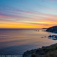 Buy canvas prints of Radiant Sunset at Westcombe Beach by Ian Stone