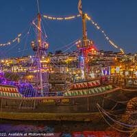Buy canvas prints of Brixham’s Golden Hind by Ian Stone