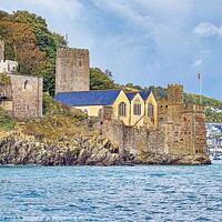 Buy canvas prints of Autumn at Dartmouth Castle  by Ian Stone