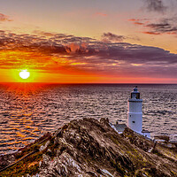 Buy canvas prints of Start Point Lighthouse Sunrise by Ian Stone