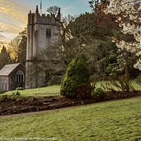 Buy canvas prints of Serene Springtime at Cockington Church by Ian Stone