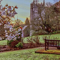Buy canvas prints of Cockington Church  by Ian Stone