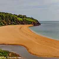 Buy canvas prints of Blackpool Sands panorama  by Ian Stone
