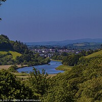 Buy canvas prints of The River Dart and Totnes by Ian Stone