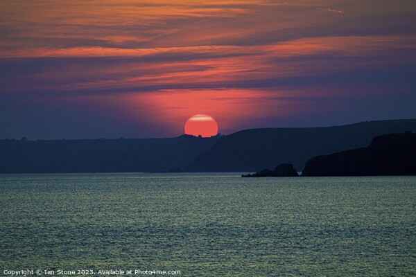 Thurlestone sunset Picture Board by Ian Stone