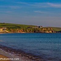Buy canvas prints of Thurlestone and South Milton Sands panorama. by Ian Stone