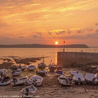 Buy canvas prints of Cornish sunrise  by Ian Stone