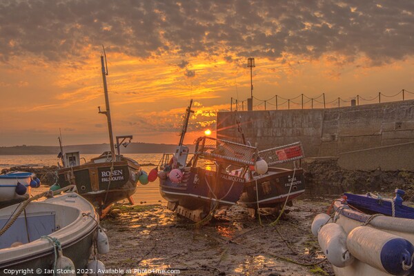 Portscatho sunrise  Picture Board by Ian Stone