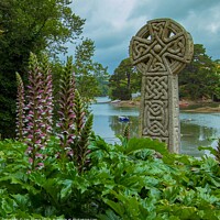 Buy canvas prints of St.Just church garden, Cornwall. by Ian Stone
