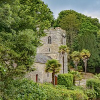 Buy canvas prints of St. Just in Roseland church  by Ian Stone