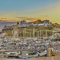 Buy canvas prints of Torquay Harbour Sunrise  by Ian Stone