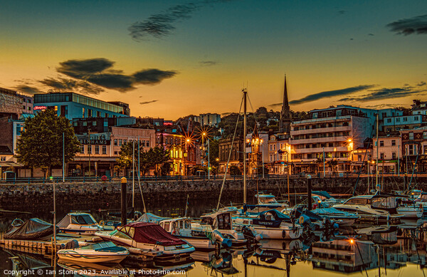 Torquay Harbour sunrise  Picture Board by Ian Stone