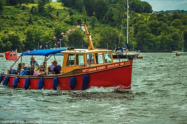 River Dart Ferry boat  Picture Board by Ian Stone