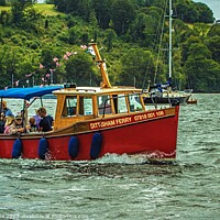 Buy canvas prints of River Dart Ferry boat  by Ian Stone