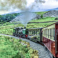 Buy canvas prints of North Wales Steam train by Ian Stone