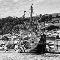 Buy canvas prints of Spanish Galleon at Dartmouth  by Ian Stone
