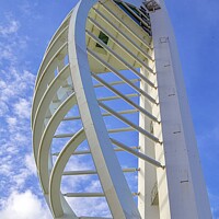 Buy canvas prints of Spinnaker Tower Abstract  by Ian Stone