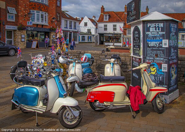 Lymington scooters  Picture Board by Ian Stone